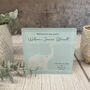 Personalised Blue Elephant Baby Acrylic Block Keepsake, thumbnail 4 of 6