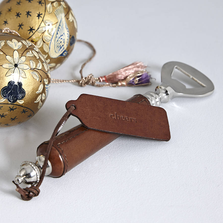 Personalised Leather Bottle Opener By Life Of Riley