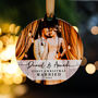 First Christmas Married Personalised Photo Bauble, thumbnail 6 of 11