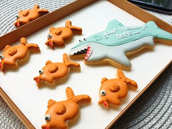 Personalised Shark Letterbox Cookie Gift, 2 of 5