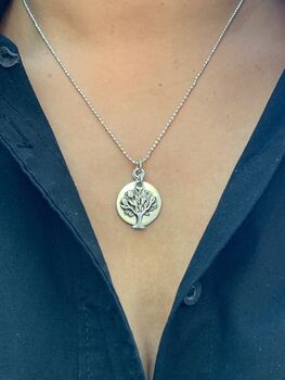 Family Tree Necklace Personalised In Sterling Silver, 2 of 6