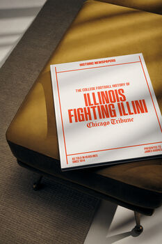 Illinois Fighting Illini College Football Personalised Newspaper History Book, 8 of 9