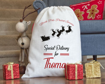 Personalised Christmas Special Delivery Santa Sack, 3 of 4