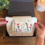 Stitch Your Flowers Zip Pouch Diy Embroidery Kit, thumbnail 2 of 11