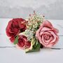 Artificial Garden Rose Celebration Bouquet, thumbnail 3 of 6