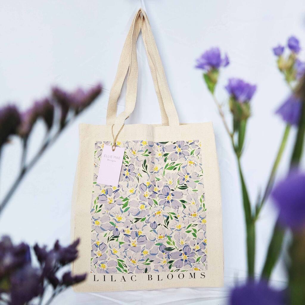 Lilac Blooms Tote Bag, 1 of 6