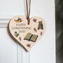 Christening Token Gift Wooden Heart Wall Hanging, thumbnail 3 of 5