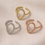 Bobble Adjustable Ring In Three Colours, thumbnail 1 of 7