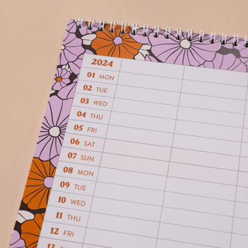 2024 Family Planner | Retro Florals, 7 of 12