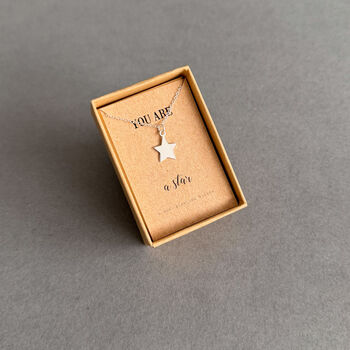 You Are A Star Sterling Silver Necklace, 2 of 11