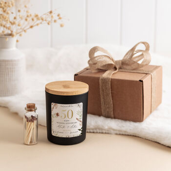 Couples Wedding Anniversary Candle Gift, 7 of 7
