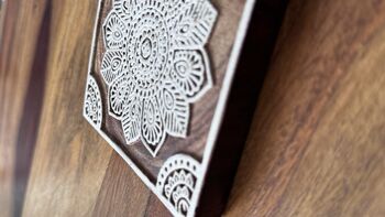 Tea Coaster, Wine Glass Coffee Wood Coaster Set Of Four, 2 of 5