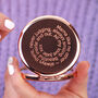 Personalised Rose Gold Plated Compact Mirror, thumbnail 1 of 10
