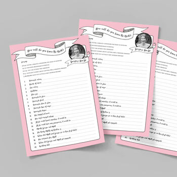 Personalised Hen Party Quiz, 6 of 7