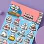 Panda Sticker Sheet, thumbnail 4 of 6