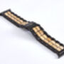 Black And Beige Apple Watch Strap, Unisex Band, thumbnail 3 of 5