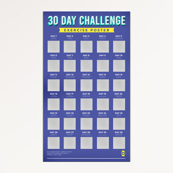 30 Day Challenge Scratch Off Poster, 6 of 12