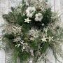 Everlasting Dried Flower Christmas Wreath, thumbnail 1 of 10