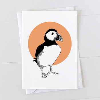 Puffin Print Gift Wrap Pack With Card Option, 4 of 7