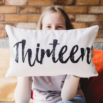 13 Th Birthday Keepsake Cushion, 2 of 4