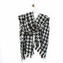 Houndstooth Warm Winter Personalised Scarf, thumbnail 3 of 11