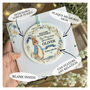 Baby Blue Rabbit Personalised Card, Any Relation, thumbnail 3 of 3