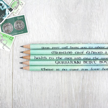 Irish Love Sayings: Gift Pencil Set, 4 of 8