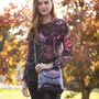 Crossbody Handbag With Jewel Hydrangea Floral Print, thumbnail 3 of 5