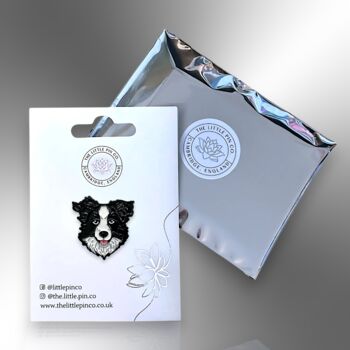 Collie Sheepdog Enamel Pin Badge, Dog Breed Brooch, Gift For Dog Lovers, Pet Loss Or New Pet Gift, 5 of 9