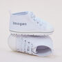 Personalised White High Tops Trainers, thumbnail 1 of 4