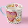 Couples Gold Foil Heart Mugs, thumbnail 5 of 5