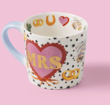 Couples Gold Foil Heart Mugs, 5 of 5