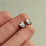 Forget Me Not Flower Stud Earrings, thumbnail 2 of 6