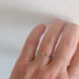 Dainty Hammered Solid Gold Band, thumbnail 6 of 10