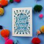 Papercut Husband Christmas Card, thumbnail 5 of 6
