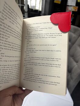 Personalised Heart Shaped Vegan Bookmark, 3 of 7