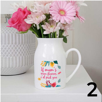 Mother's Day Flower Jug Vase Mum Birthday Gift, 3 of 3
