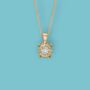 Genuine Diamond Necklace In 9ct Gold, thumbnail 2 of 12