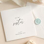 Luxury Wedding Day Card For Sister With Wax Seal, thumbnail 2 of 8