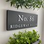 Personalised House Sign With Raised Silver Lettering, thumbnail 1 of 7