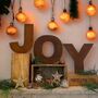 Joy Christmas Decorations For The Firepalce Mantle Wall, thumbnail 3 of 3