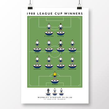 Luton Town 1988 League Cup Poster, 2 of 8