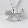 Sterling Silver Cockapoo Necklace, thumbnail 1 of 12