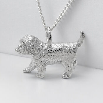 Personalised Sterling Silver Cockapoo Necklace, 3 of 12