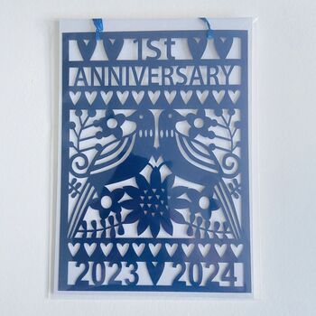First Anniversary Paper Cut, 7 of 10