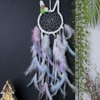 Bunny Rabbit Pastel Dream Catcher Decor For Baby's Room, 2 of 6