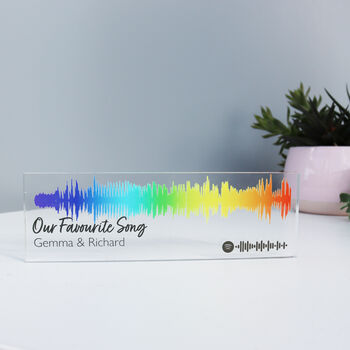 Favourite Song 3D Acrylic Soundwave Art, 10 of 12