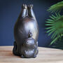 Yoga Hippo And Bird Ornament, thumbnail 3 of 5