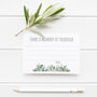 Funeral Personalised Write A Memory Card Eucalyptus, thumbnail 1 of 3