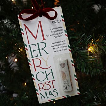 Personalised Money Gift Holder Surprise Cash Gift Christmas Gift For Teens Son Nephew Grandson, 7 of 9